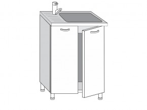 2.60.2мн Шкаф-стол на 600мм под накладную мойку с 2-мя дверцами в Чебаркуле - chebarkul.mebel74.com | фото