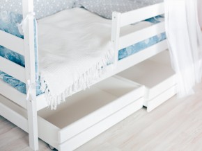Детская кровать Домик Эко с ящиками белый в Чебаркуле - chebarkul.mebel74.com | фото 3