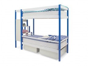 Двухъярусная кровать Svogen с ящиками сине-белый в Чебаркуле - chebarkul.mebel74.com | фото 5
