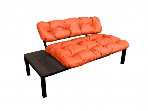 Диван Дачный со столиком оранжевая подушка в Чебаркуле - chebarkul.mebel74.com | фото