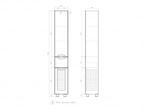 Комплект мебели в ванную Callao 400 в Чебаркуле - chebarkul.mebel74.com | фото 7