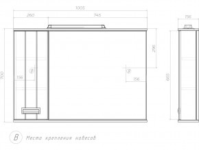 Комплект мебели в ванную Diana 1050 в Чебаркуле - chebarkul.mebel74.com | фото 8