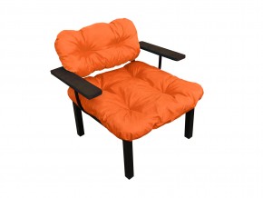 Кресло Дачное оранжевая подушка в Чебаркуле - chebarkul.mebel74.com | фото 1