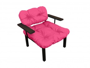 Кресло Дачное розовая подушка в Чебаркуле - chebarkul.mebel74.com | фото 1