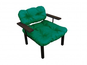 Кресло Дачное зелёная подушка в Чебаркуле - chebarkul.mebel74.com | фото