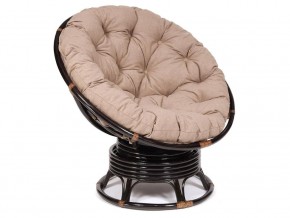 Кресло-качалка Papasan w 23/01 B с подушкой Antique brown, экошерсть Коричневый в Чебаркуле - chebarkul.mebel74.com | фото