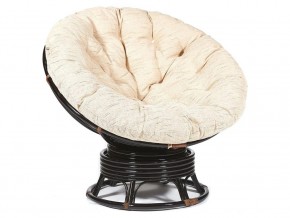 Кресло-качалка Papasan w 23/01 B с подушкой Antique brown, ткань Старт в Чебаркуле - chebarkul.mebel74.com | фото