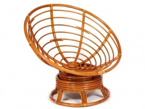 Кресло-качалка Papasan w 23/01 B с подушкой Cognac, экошерсть Коричневый в Чебаркуле - chebarkul.mebel74.com | фото 4