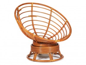 Кресло-качалка Papasan w 23/01 B с подушкой Cognac, ткань Коричневый в Чебаркуле - chebarkul.mebel74.com | фото 2