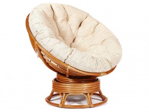 Кресло-качалка Papasan w 23/01 B с подушкой Cognac, ткань Старт в Чебаркуле - chebarkul.mebel74.com | фото