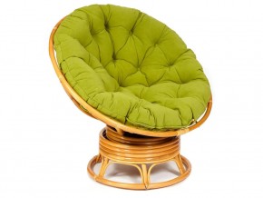 Кресло-качалка Papasan w 23/01 B с подушкой Honey, флок Олива в Чебаркуле - chebarkul.mebel74.com | фото