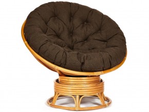 Кресло-качалка Papasan w 23/01 B с подушкой Honey, ткань Коричневый в Чебаркуле - chebarkul.mebel74.com | фото