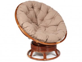 Кресло-качалка Papasan w 23/01 B с подушкой Pecan, экошерсть Коричневый в Чебаркуле - chebarkul.mebel74.com | фото