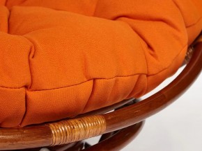 Кресло-качалка Papasan w 23/01 B с подушкой Pecan, ткань Оранжевый в Чебаркуле - chebarkul.mebel74.com | фото 3