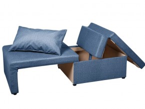 Кресло-кровать Милена велюр синий в Чебаркуле - chebarkul.mebel74.com | фото 2