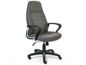 Кресло офисное Inter флок серый в Чебаркуле - chebarkul.mebel74.com | фото