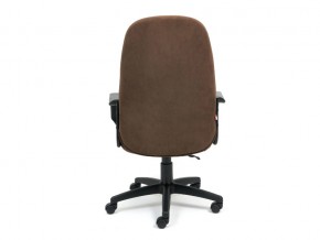 Кресло офисное Leader флок коричневый в Чебаркуле - chebarkul.mebel74.com | фото 4