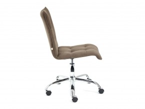 Кресло офисное Zero флок коричневый в Чебаркуле - chebarkul.mebel74.com | фото 3