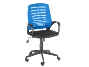 Кресло оператора Ирис стандарт черный/синий в Чебаркуле - chebarkul.mebel74.com | фото 1