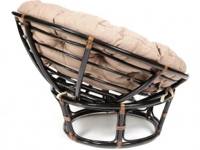 Кресло Papasan 23/01 W с подушкой Antique brown, экошерсть Коричневый в Чебаркуле - chebarkul.mebel74.com | фото 2