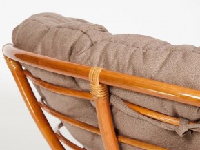 Кресло Papasan 23/01 W с подушкой Cognac, экошерсть Коричневый в Чебаркуле - chebarkul.mebel74.com | фото 3