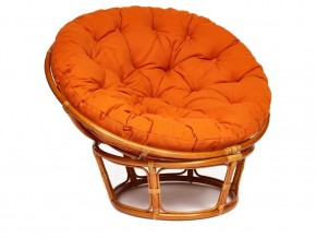 Кресло Papasan 23/01 W с подушкой Cognac, ткань Оранжевый в Чебаркуле - chebarkul.mebel74.com | фото