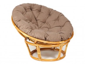 Кресло Papasan 23/01 W с подушкой Honey, экошерсть Коричневый в Чебаркуле - chebarkul.mebel74.com | фото