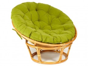 Кресло Papasan 23/01 W с подушкой Honey, флок Олива в Чебаркуле - chebarkul.mebel74.com | фото