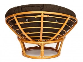 Кресло Papasan 23/01 W с подушкой Honey, ткань Коричневый в Чебаркуле - chebarkul.mebel74.com | фото 3