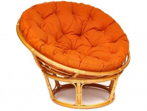 Кресло Papasan 23/01 W с подушкой Honey, ткань Оранжевый в Чебаркуле - chebarkul.mebel74.com | фото