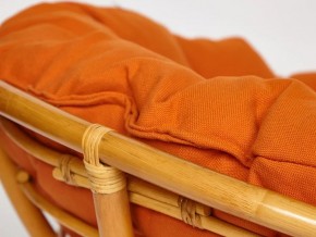 Кресло Papasan 23/01 W с подушкой Honey, ткань Оранжевый в Чебаркуле - chebarkul.mebel74.com | фото 4