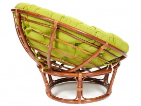 Кресло Papasan 23/01 W с подушкой Pecan, флок Олива в Чебаркуле - chebarkul.mebel74.com | фото 3