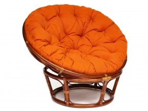 Кресло Papasan 23/01 W с подушкой Pecan, ткань Оранжевый в Чебаркуле - chebarkul.mebel74.com | фото