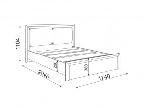 Кровать 1600 с мягкой частью Глэдис М31 в Чебаркуле - chebarkul.mebel74.com | фото 2