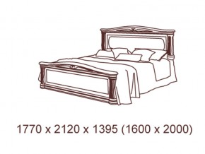 Кровать 2-х спальная  1600*2000 с ортопедом в Чебаркуле - chebarkul.mebel74.com | фото