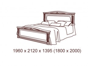 Кровать 2-х спальная 1800*2000 с ортопедом в Чебаркуле - chebarkul.mebel74.com | фото