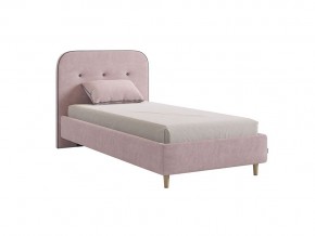 Кровать 900 Лео велюр нежно-розовый в Чебаркуле - chebarkul.mebel74.com | фото
