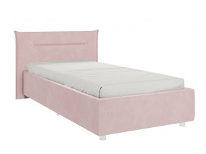 Кровать Альба 900 велюр нежно-розовый в Чебаркуле - chebarkul.mebel74.com | фото 1
