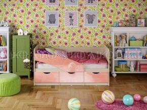 Кровать Бабочки 1800 Розовый металлик в Чебаркуле - chebarkul.mebel74.com | фото 1