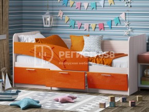 Кровать Дельфин МДФ 1800 Апельсин металлик в Чебаркуле - chebarkul.mebel74.com | фото