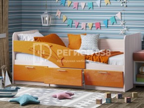 Кровать Дельфин МДФ 1800 Оранжевый металлик в Чебаркуле - chebarkul.mebel74.com | фото