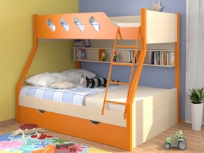 Кровать Дельта 20.02 оранжевая в Чебаркуле - chebarkul.mebel74.com | фото