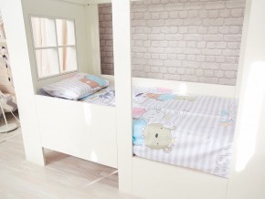 Кровать детская Теремок без ящика белая в Чебаркуле - chebarkul.mebel74.com | фото 2