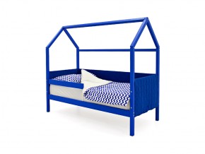 Кровать-домик мягкий Svogen с бортиком синий в Чебаркуле - chebarkul.mebel74.com | фото