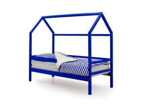 Кровать-домик Svogen с бортиком синий в Чебаркуле - chebarkul.mebel74.com | фото