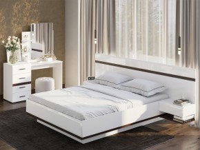 Кровать двойная Соло 1600 Белый в Чебаркуле - chebarkul.mebel74.com | фото 2