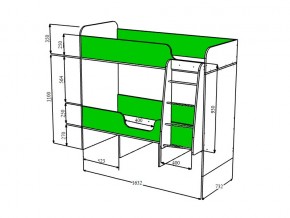 Кровать двухъярусная Малыш двойняшка бодега в Чебаркуле - chebarkul.mebel74.com | фото 3