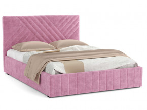Кровать Гамма 1400 с основанием велюр тенерифе розовый в Чебаркуле - chebarkul.mebel74.com | фото