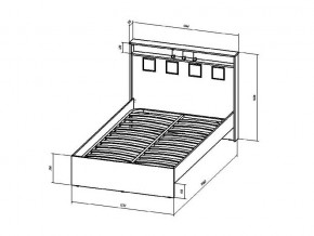 Кровать Коста-Рика 1200 в Чебаркуле - chebarkul.mebel74.com | фото 2