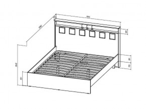 Кровать Коста-Рика 1600 в Чебаркуле - chebarkul.mebel74.com | фото 2